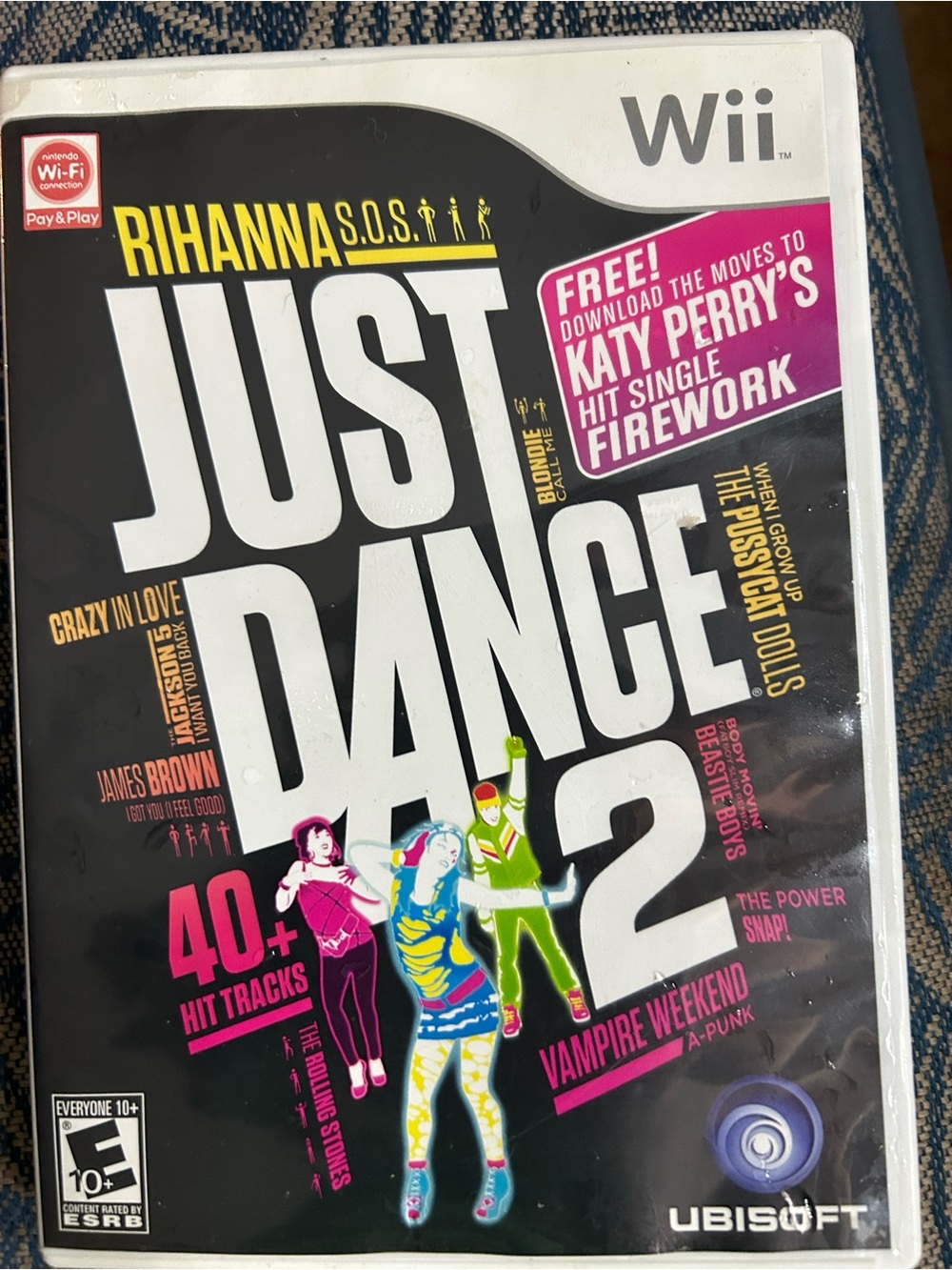 Ubisoft Just Dance 2 (Wii) - Black/White Cover